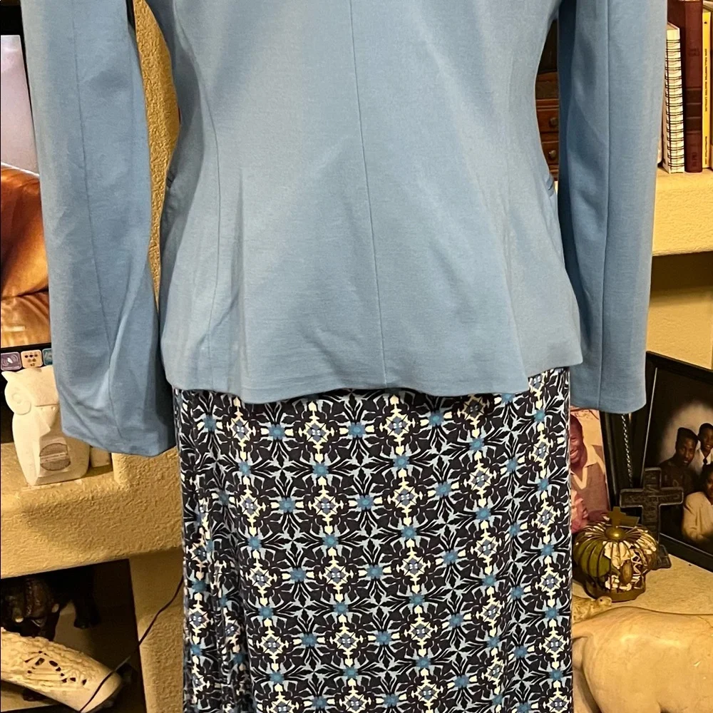 Max Studio Knit Maxi Skirt Womens Size Small Multicolor Geometric Print Casual - Picture 5 of 8